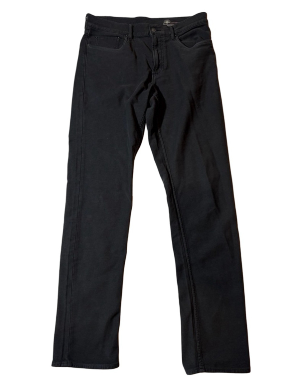 Faherty Black Stretch Jeans Slim Straight Organic Cotton Blend Pants Size 32x32